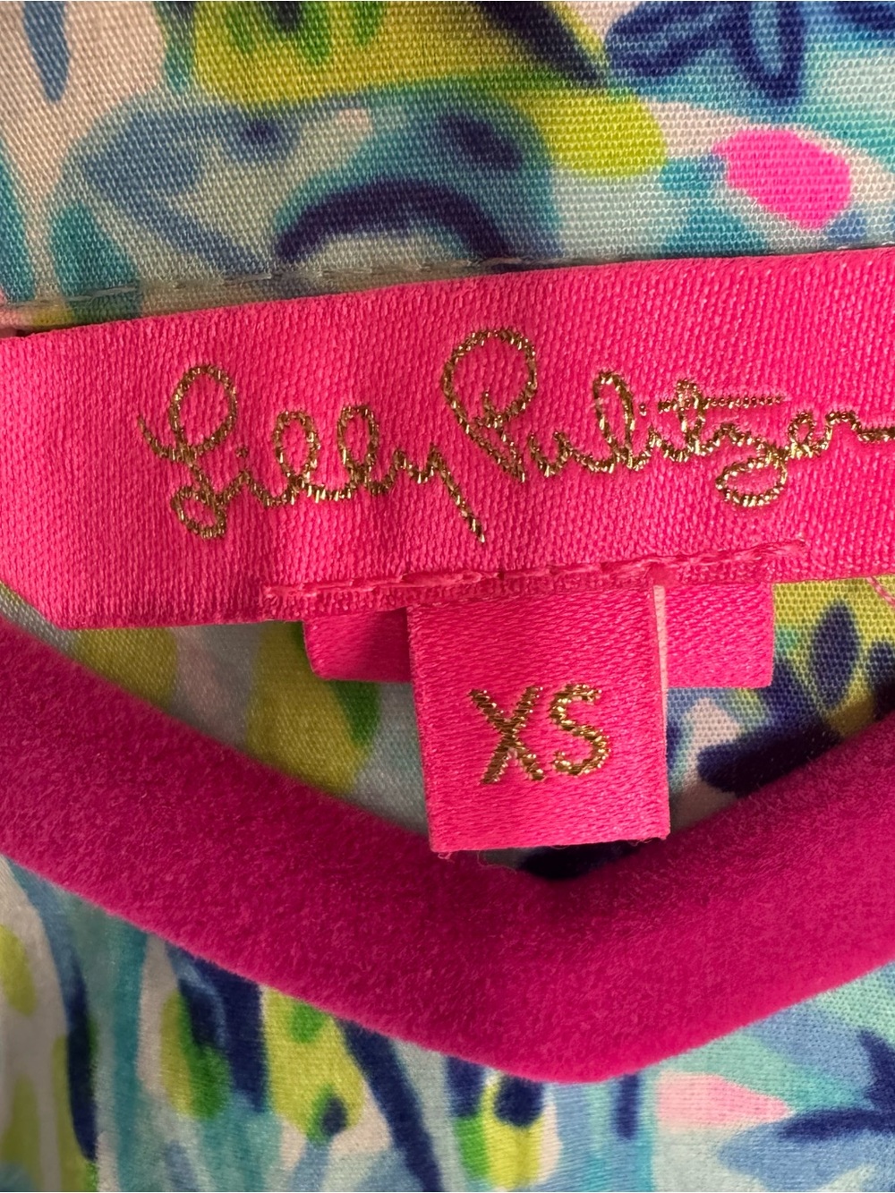 Lilly Pulitzer “Lilly’s House” Blue Floral Button-Front Pajama Top and Bottom XS - Picture 10 of 10